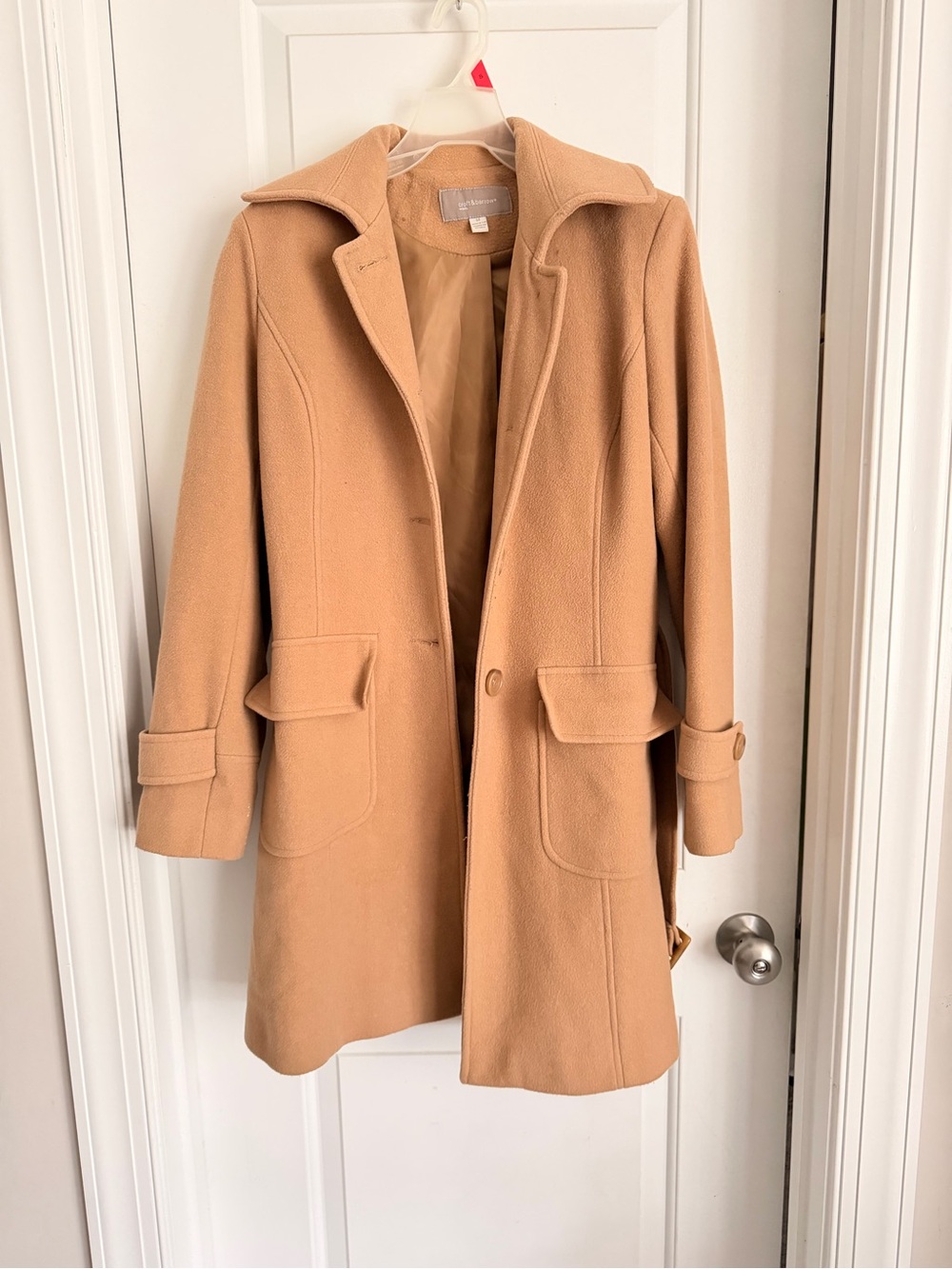 Croft & Barrow Camel Wool Blend Coat | medium